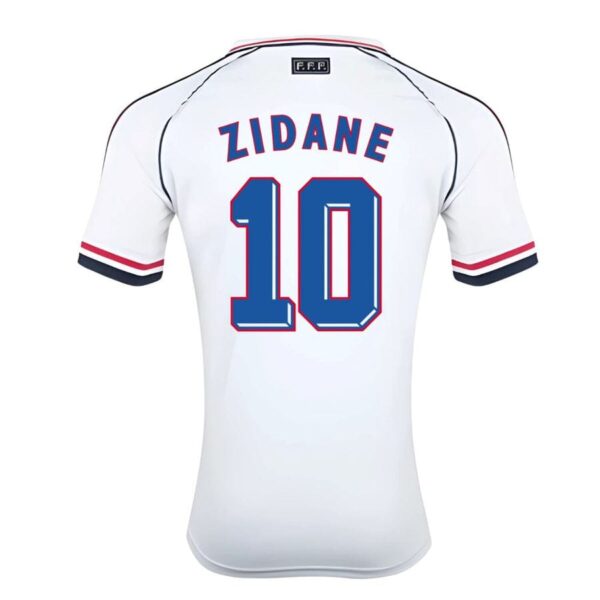 France 1998 Retro Away kit - Zidane 10 - Image 2